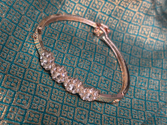 Buy Floral Cluster Crystal Bracelet – Premium Silver-Plated Party Wear