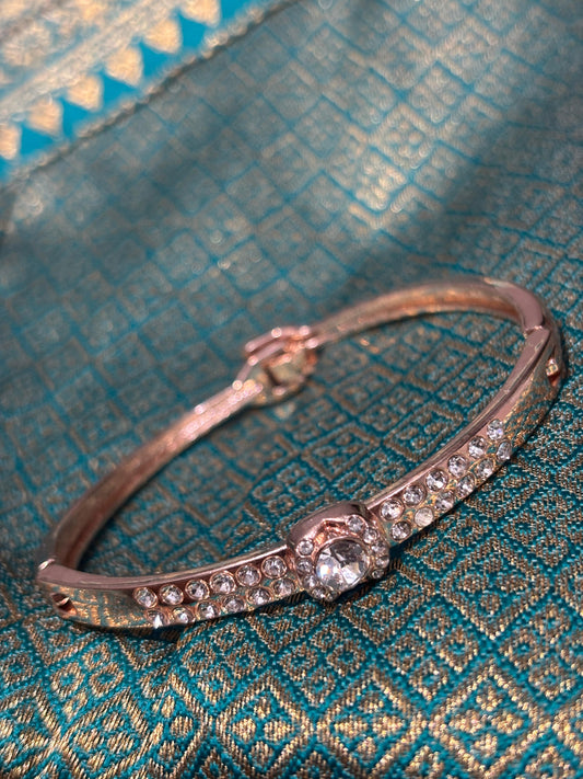 Buy Rose Gold Radiance Bracelet with Crystal Centerpiece